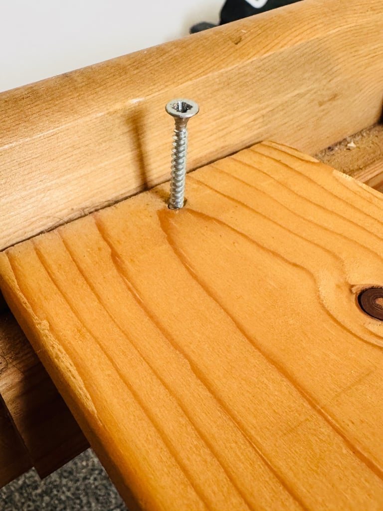 Double Solid Wooden Bed Frame