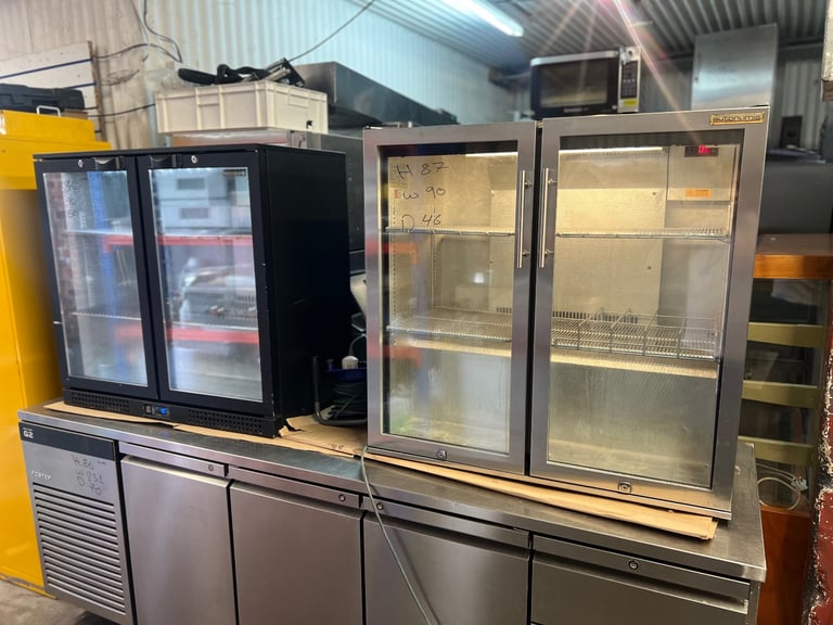 Commercial under-counter glass bar fridge for restaurant bar cafe shop 
