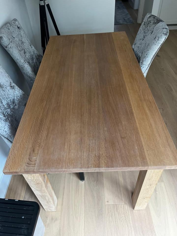 Solid Oak Dining Table (chairs not included)