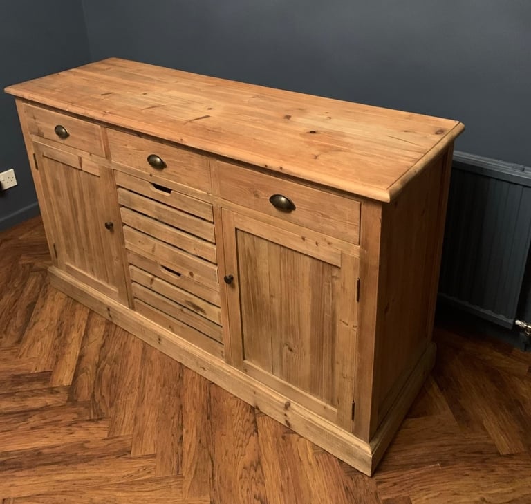 image for Wooden Rustic Style Sideboard For Sale 