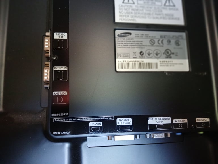 Samsung 460Ex 46 inch Led Widescreen Monitor Black Lh46Lbplbc/En