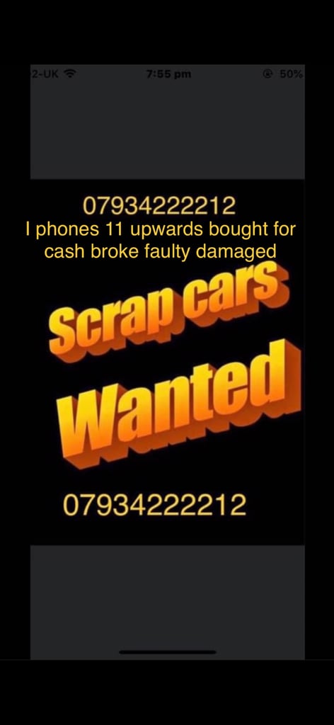 Huddersfield scrap vehicle buyer always 