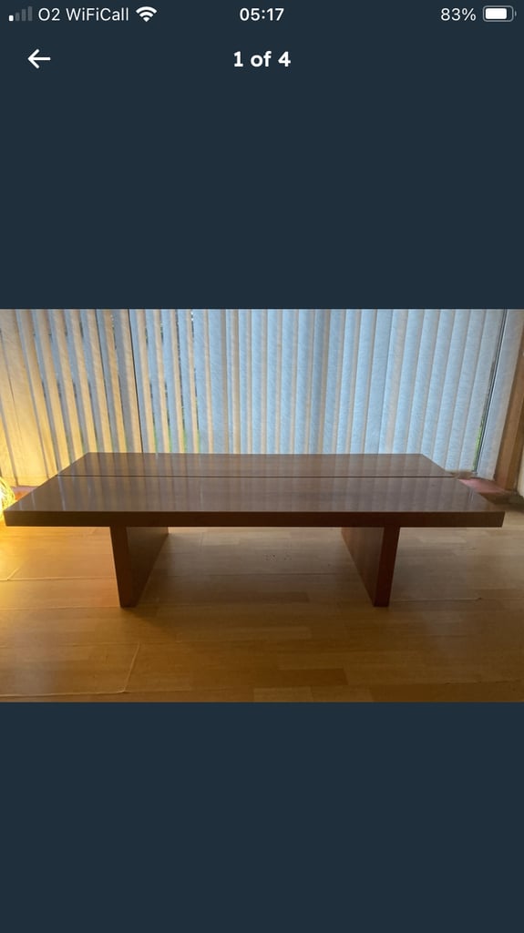 image for Large Wooden Coffee Table