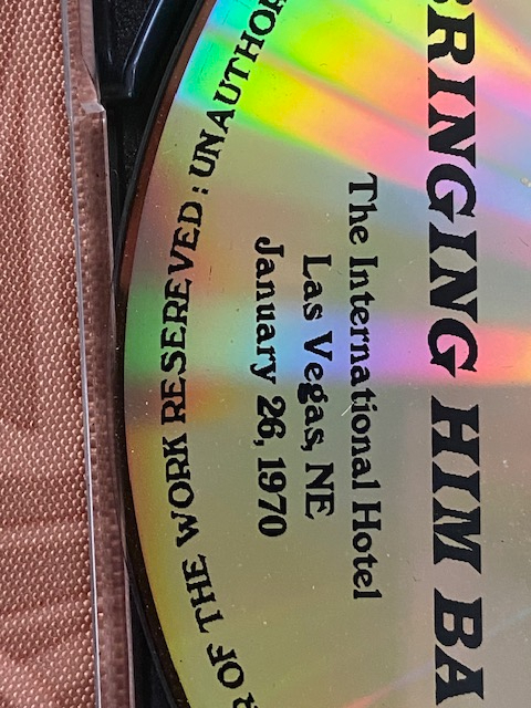 VERY RARE: Elvis CD 'Bringing Him Back' Live Concert **EX**
