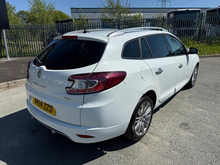 2014 14 REG RENAULT MEGANE GT LINE TOMTOM DCI 1.5 DIESEL WHITE ESTATE
