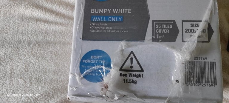 White wall tiles 