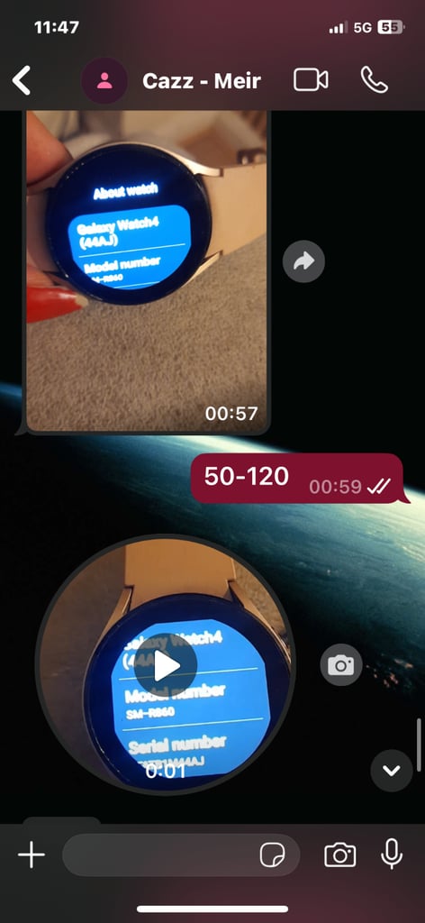 Samsung smart watch4 4 - (44AJ) S4 R860 