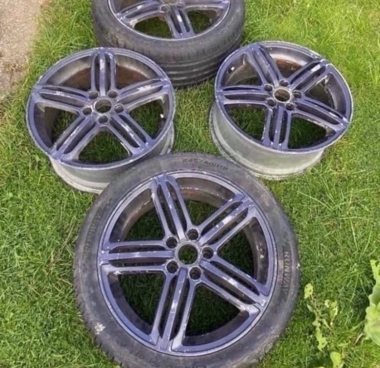 18” Audi Peeler Vw Vag Alloys Golf With Tyres 5x112