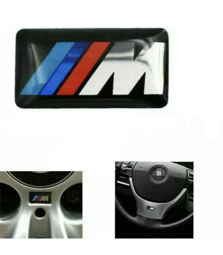 image for Bmw m sport wheel or tyre emblem badge X4 PIECES 