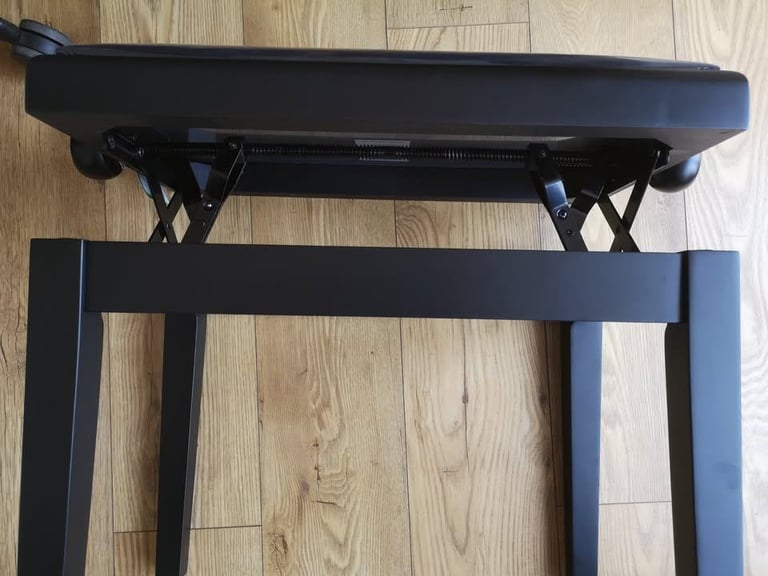 New Gewa Piano keyboard height adjustment Bench Deluxe Black Matte, DPD delivery 7gbp