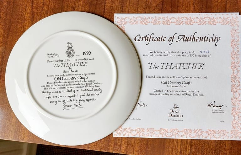 Royal Dalton Old Country Crafts Plates