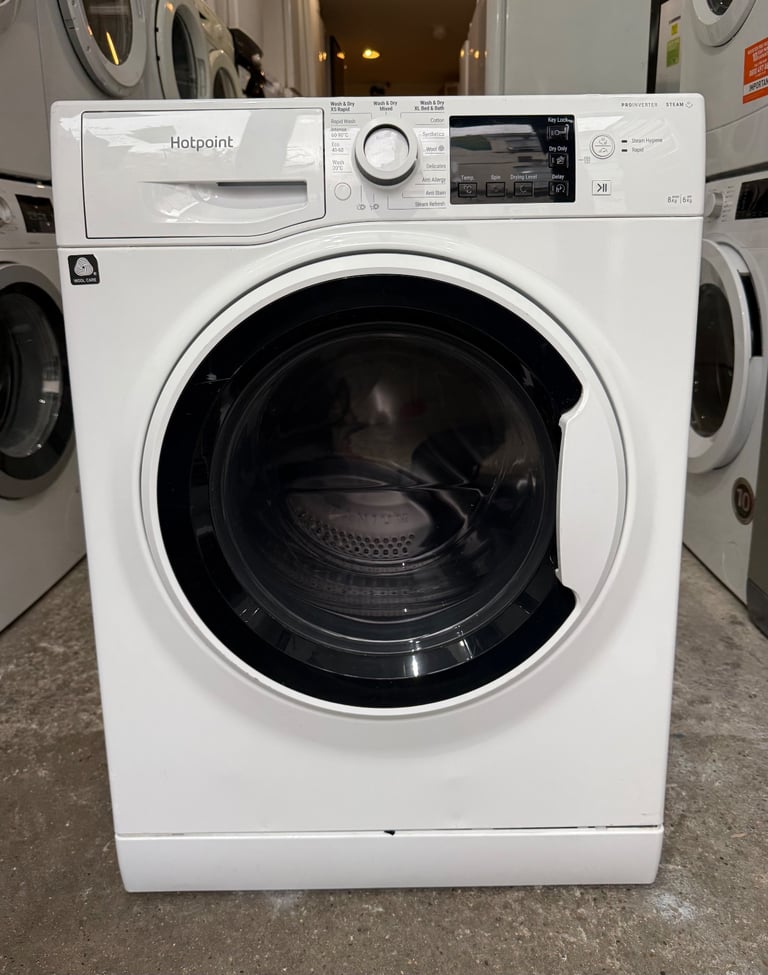 image for 8KG HOTPOINT NDB8635W NICE WASHER & DRYER WITH WARRANTY    