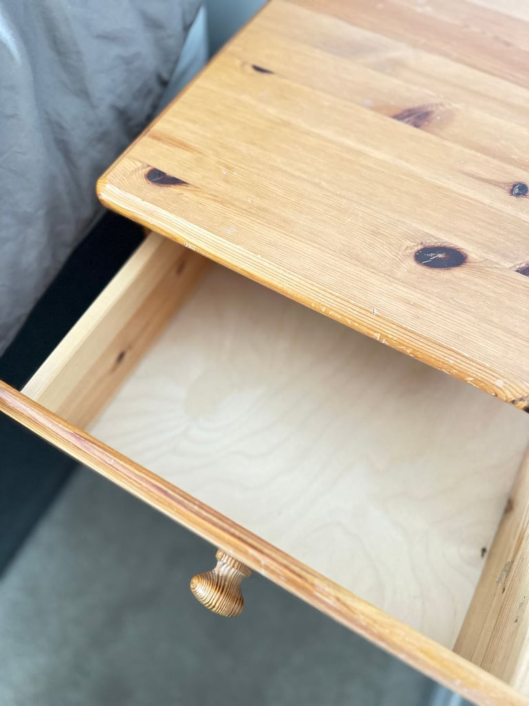 Bedside wooden table