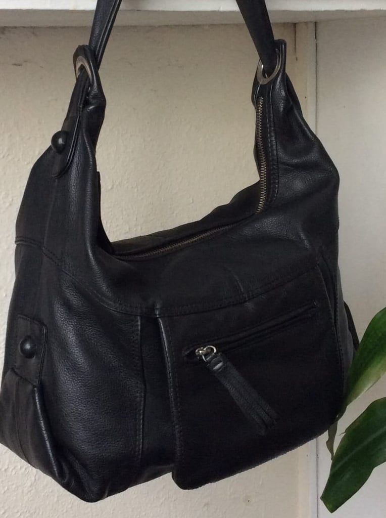 Italy Black Leather Bag 