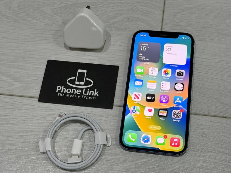 📱 Blue Apple iPhone 12 64GB Unlocked All Networks + Warranty 🍎 - P1168