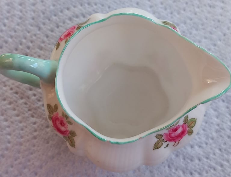 Dainty Pink Rosebud pattern, Handled Milk Creamer