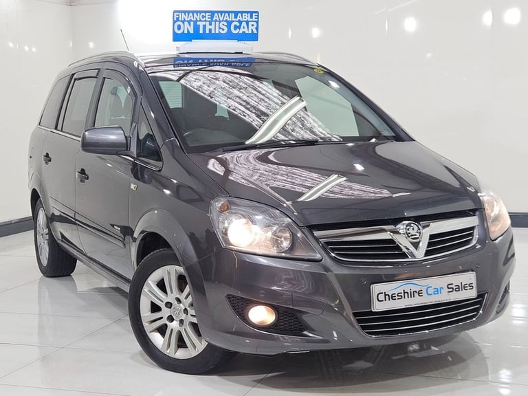 2012 12 VAUXHALL ZAFIRA 1.6 16V DESIGN MPV 5DR PETROL MANUAL EURO 5 (SNAV) (115 