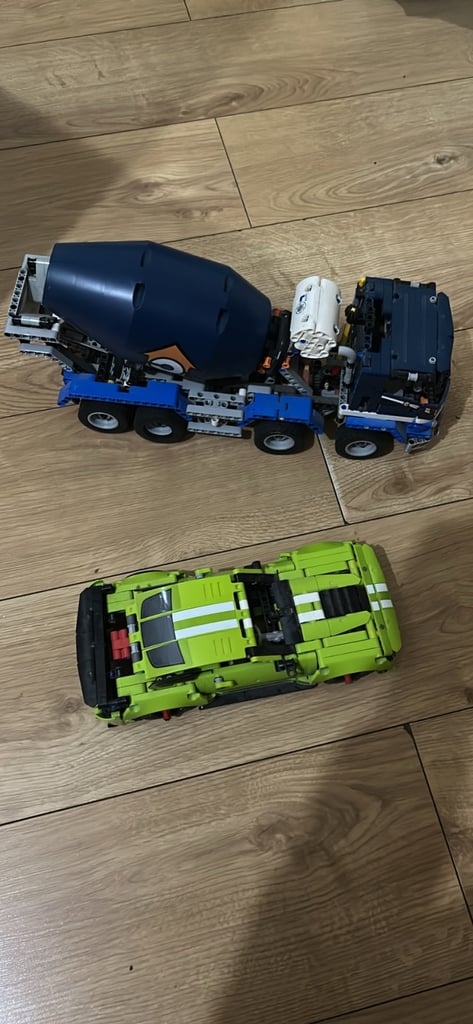 image for Lego technics concrete mixer and ford mustang Shelby GT500 - 35 pounds each 