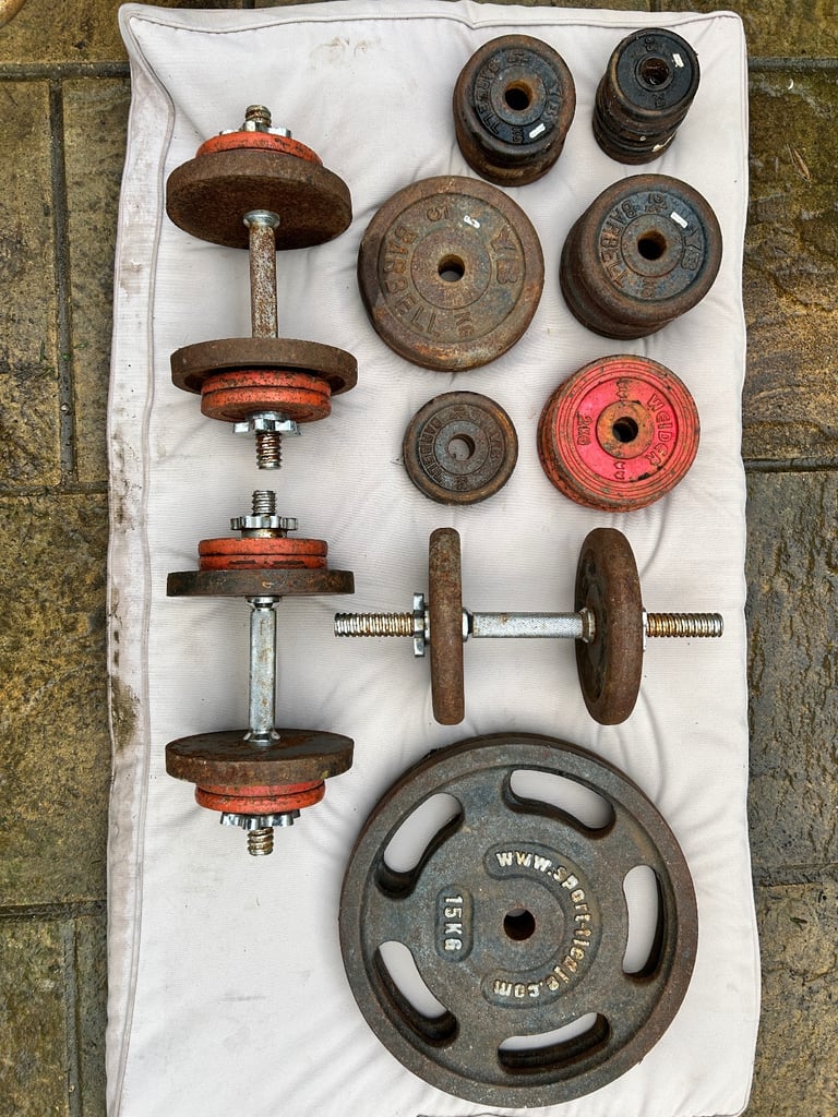 Cast Iron weights with bars 