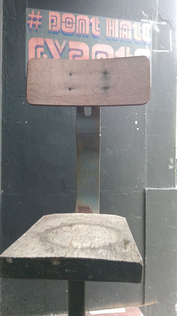 Antique Singer stool