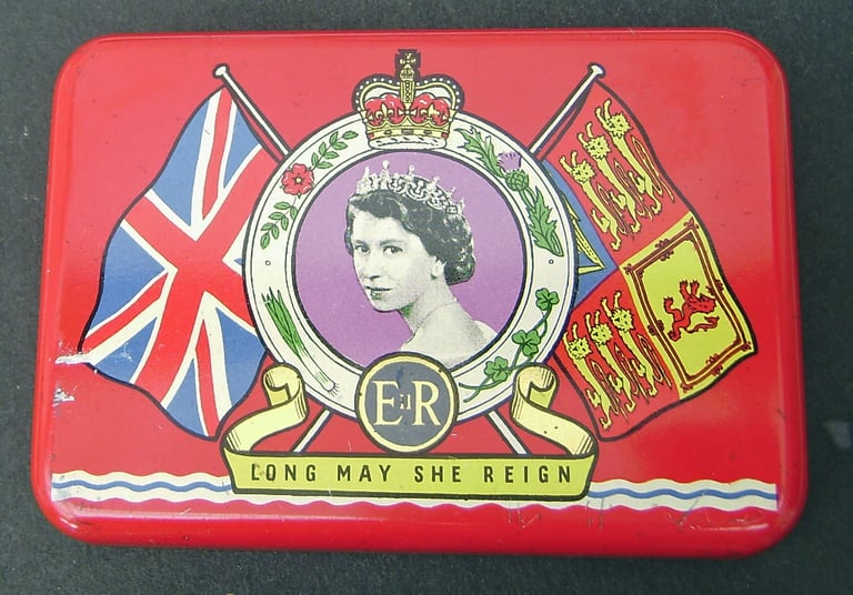 image for Vintage QEII OXO tin for coronation 2nd June 1953