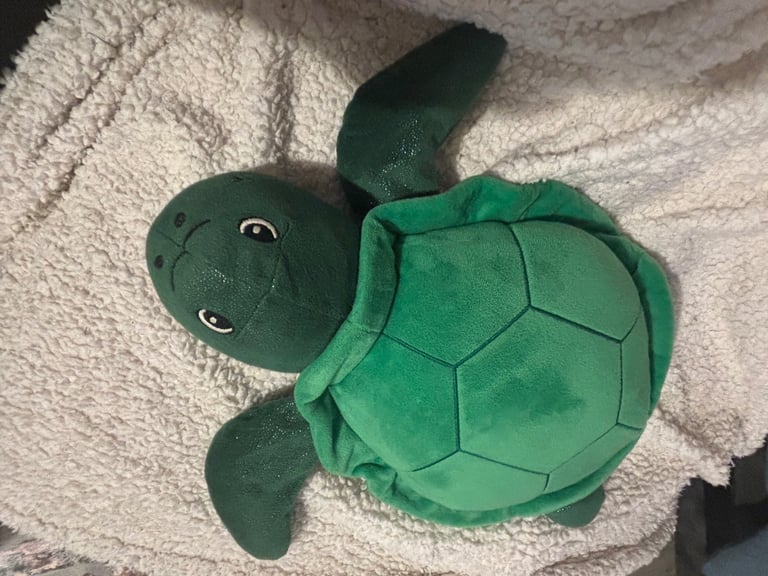 Green turtle hot water bottle 