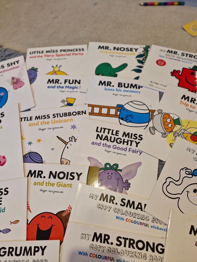 24 little miss and mr books 