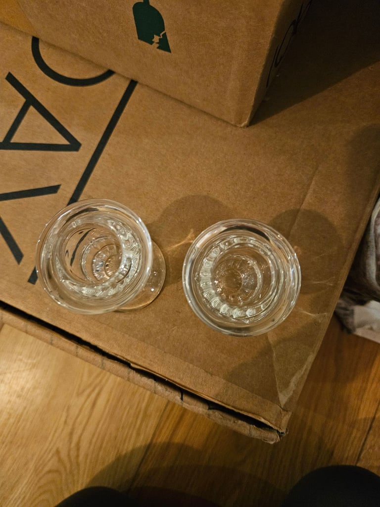 48 glass candle holders