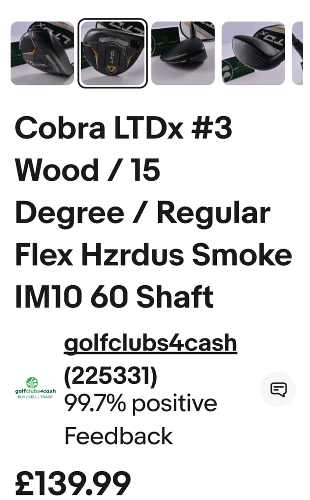 Cobra Adjustable 3 wood 