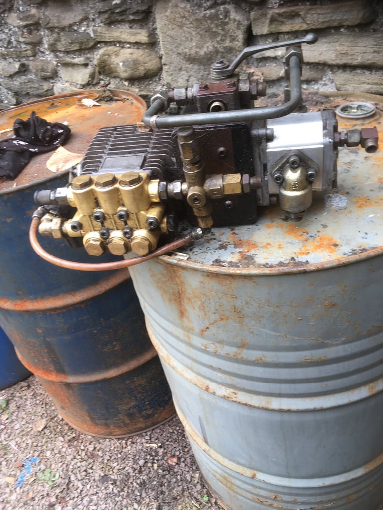 image for Hydraulic driven pressure washer pump and hose. Real