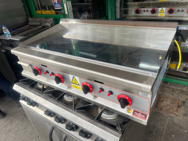 GAS NEW COMMERCIAL CATERING KITCHEN CHROME FLAT GRILL CAFE KEBAB RESTAURANT SHOP