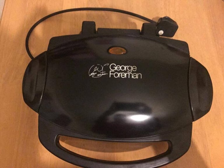 Used George Foreman  5-Burger Grill with Removable Plates