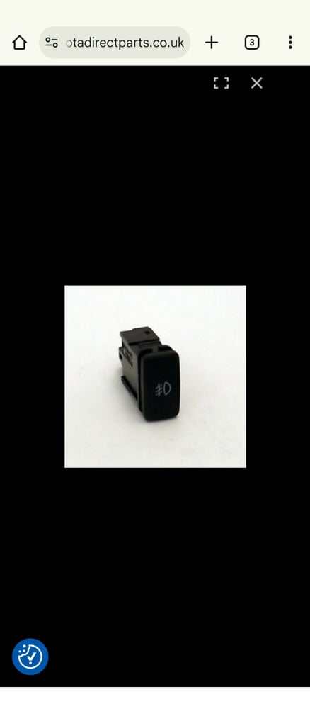 image for *** FOR SALE *** TOYOTA COROLLA fog light switch. 