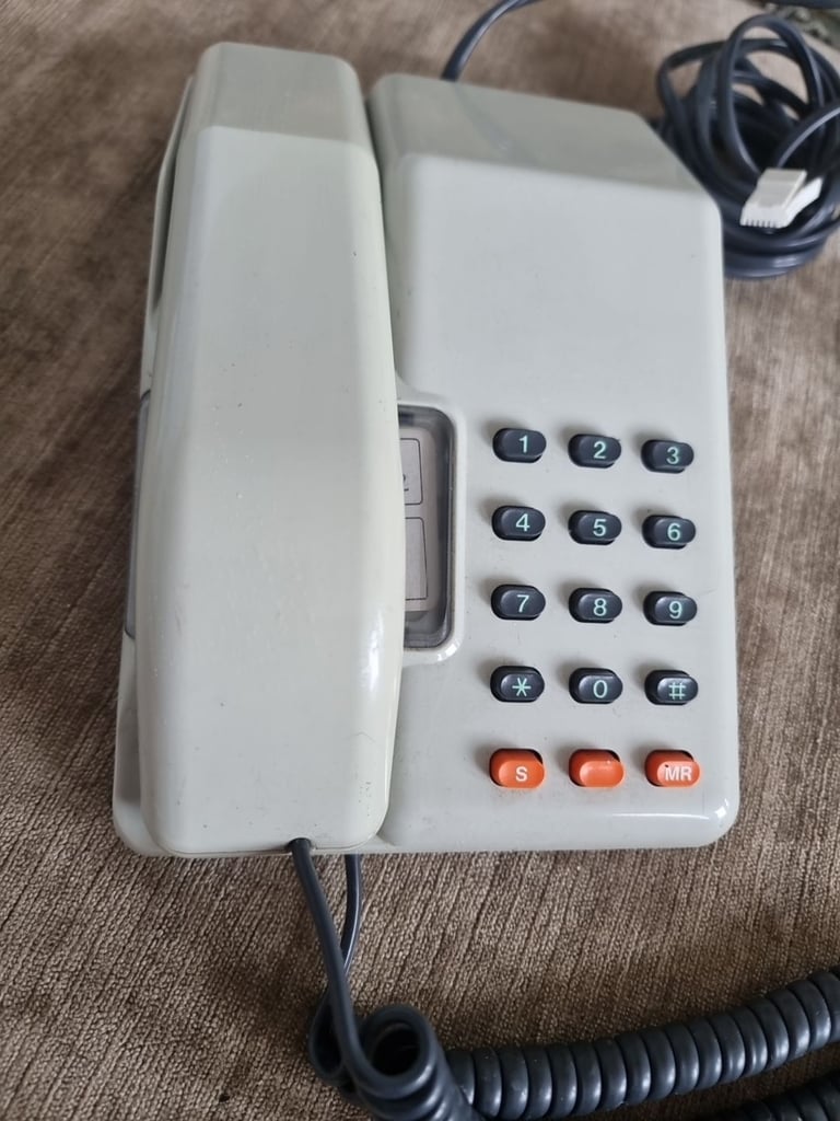 BT British Telecom Viscount Landline Phone 1980s Vintage