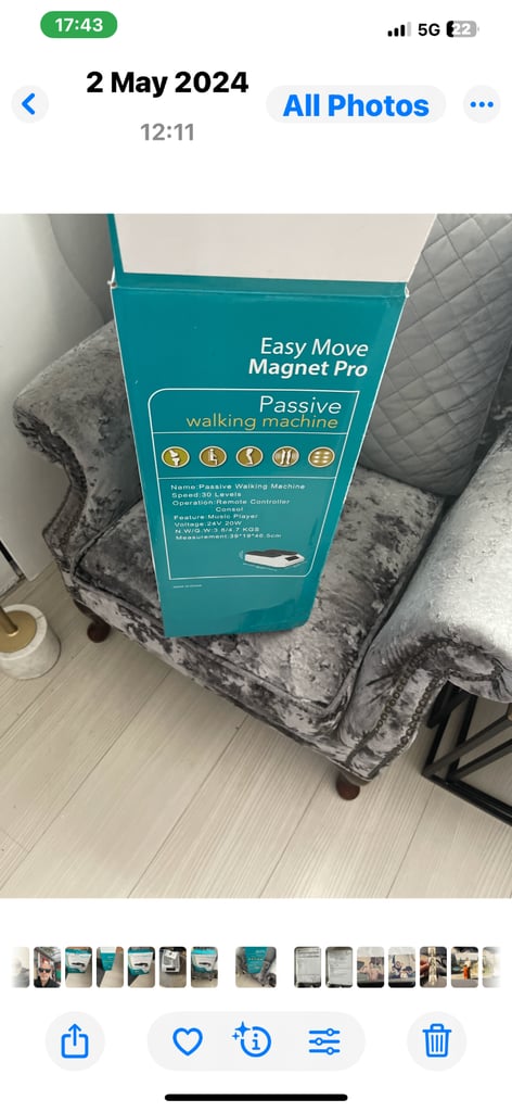 Passive massage walking machine 