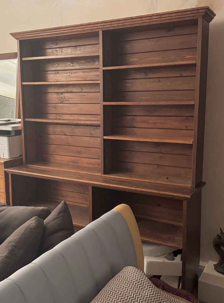 image for Large Wooden Bookcase / Dresser 