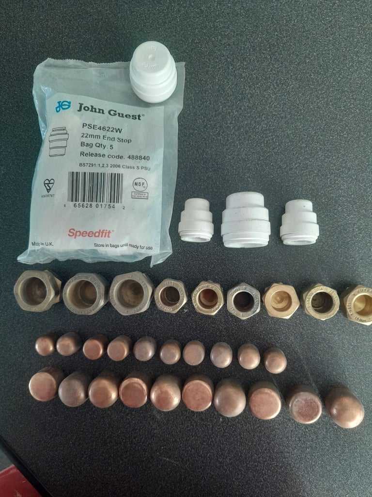 Plastic SPEEDFIT Plastic Push Fit/Kuterlite/Copper End Feed Stop Ends(CAPS)