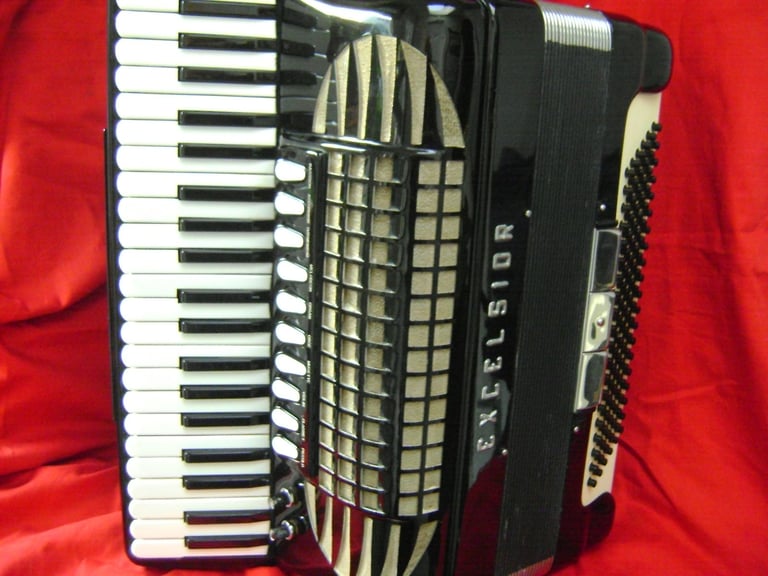 image for excelsior 911 120 bass accordion / accordian 