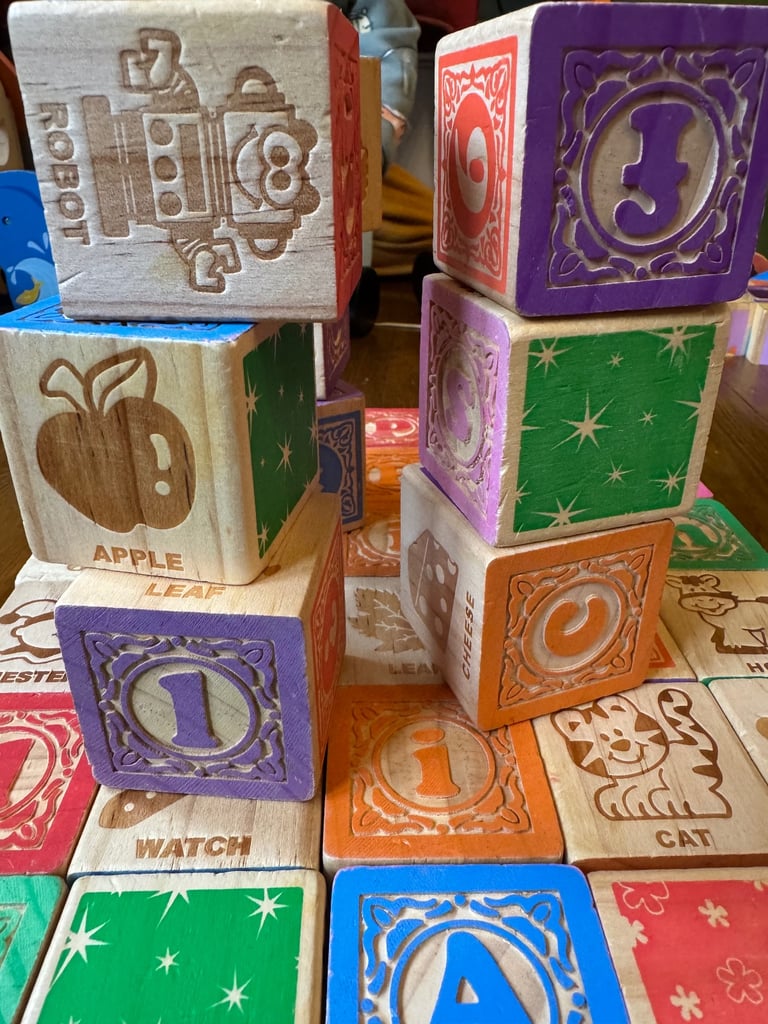 Job lot. 6 x Wooden set of toys for creative, educational play!
