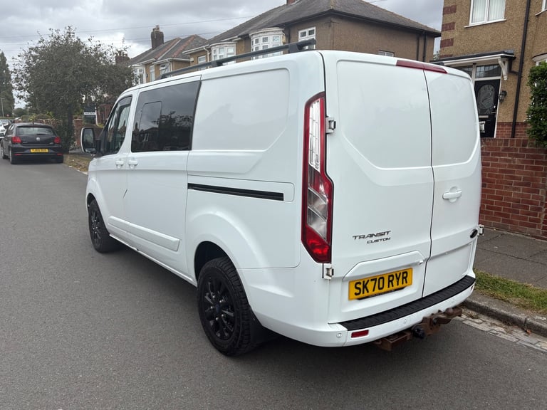 2020 FORD TRANSIT CUSTOM LIMITED CREW VAN AUTOMATIC 76K FSH NO VAT