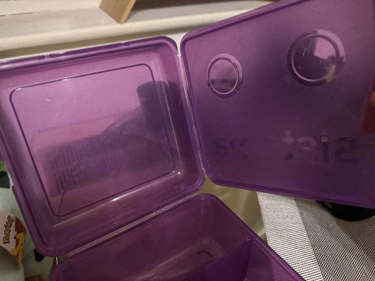 Sistema Lunch Box Cube Shaped, 1.4 litres, Purple (with a gift)