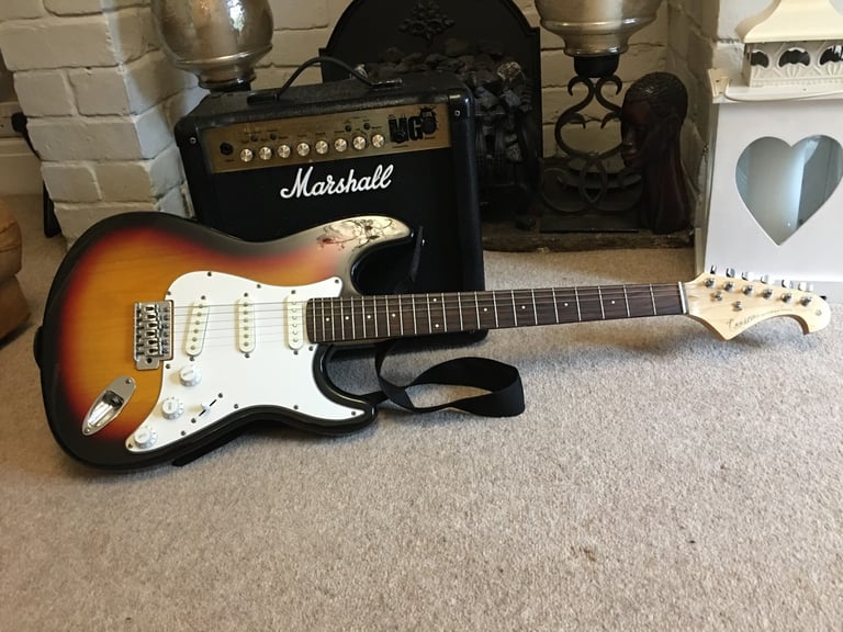 Tenson strat with Marshall amp