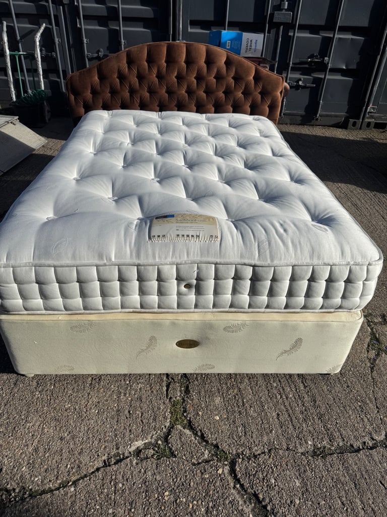 Santorini Double Bed and Mattress 