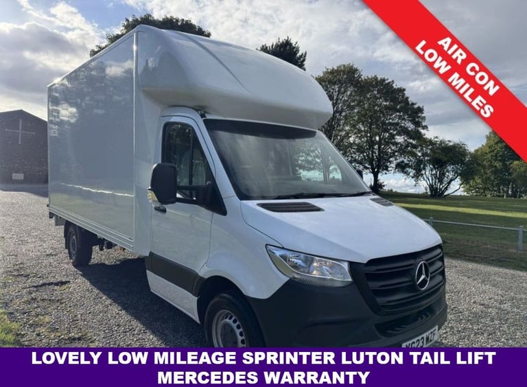 2023 Mercedes-Benz Sprinter 2.0 315CDI 3.5t. 4.2m Luton Tail Lift L3 Lwb, Air Con, Eu 6 150Bhp Lu...