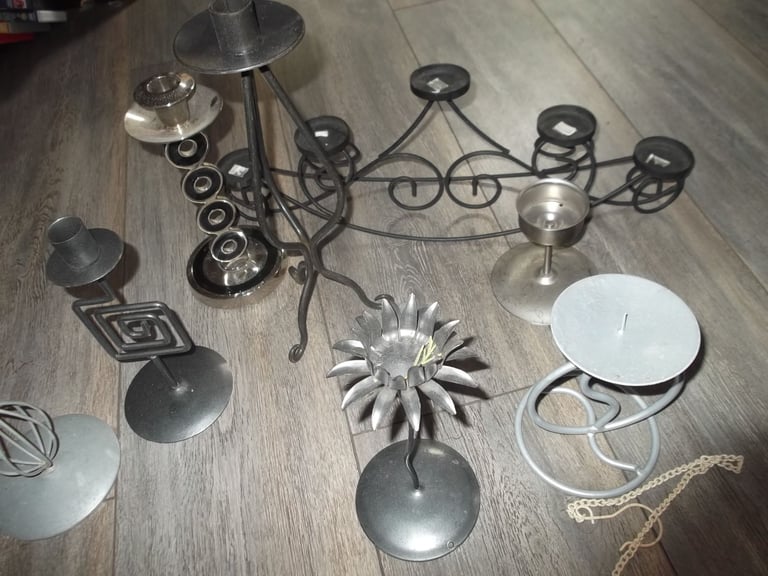 Candle Holders- Metal Assorted LOT