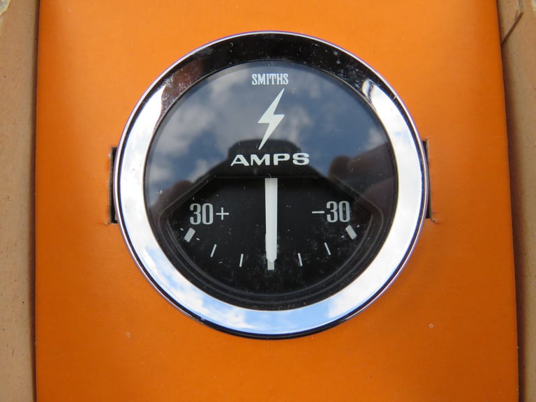 Smiths vintage 30A ammeter gauge