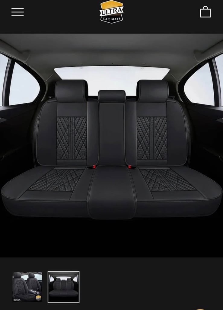Black Ultra Car Seat Covers