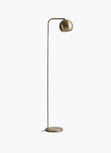 BoConcept Kip Floor Lamp – Matt Antique Brass – Adjustable Lighting 