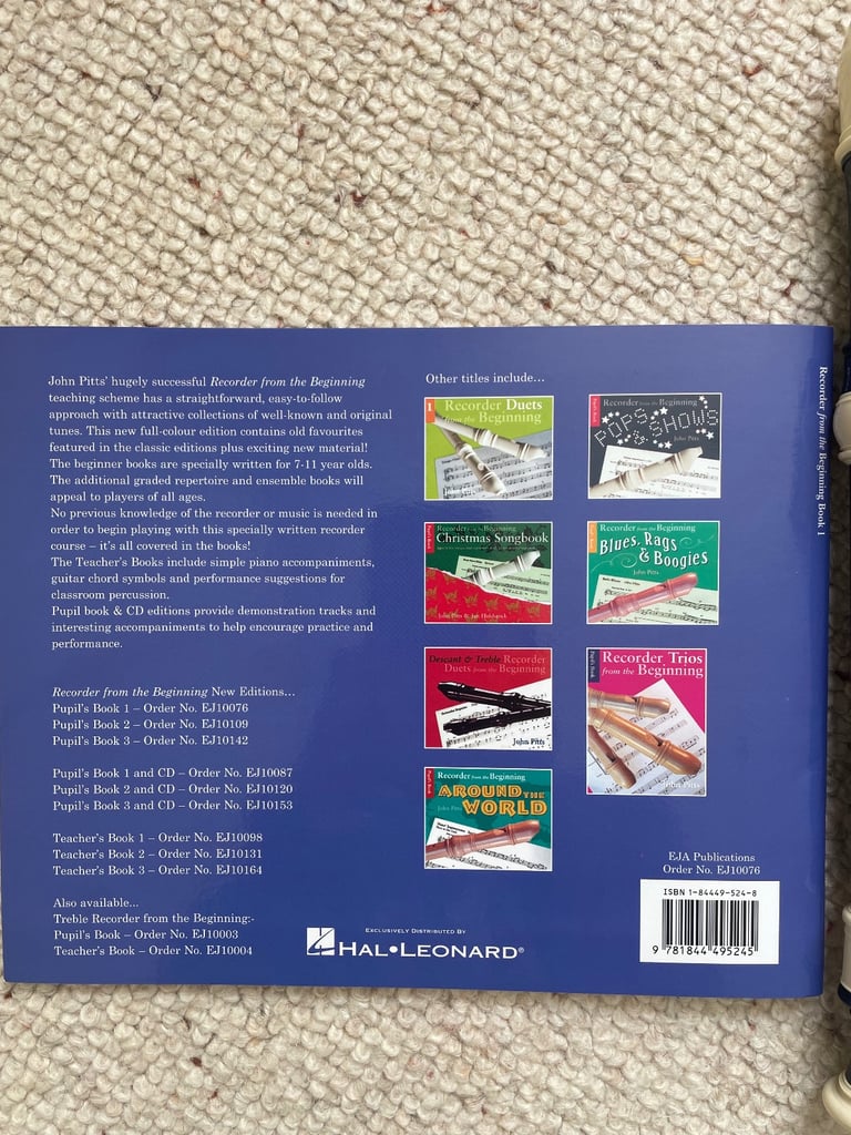 Ferris fr400s descant/soprano Recorder, plus Recorder From The Beginning Book 1