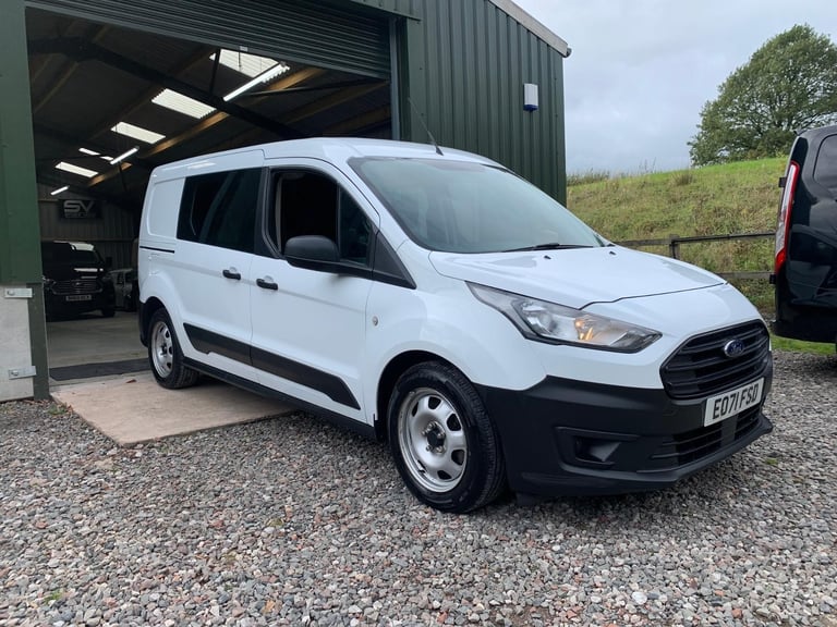 2021 71 FORD TRANSIT CONNECT 230 100PS LWB L2 5 SEAT FACTORY CREW VAN **NO VAT**